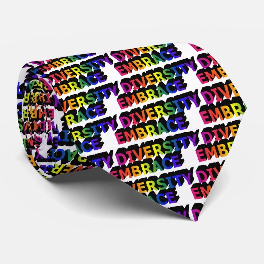 Stropdas van de Ombrace Diversity (regenboog) (Opgerold)