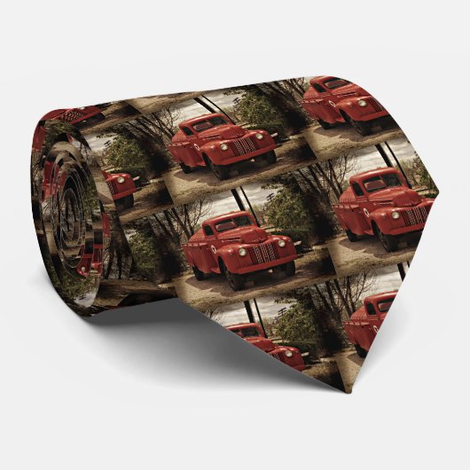 Stropdas van de oude Red Fire Truck (Opgerold)