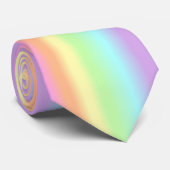 Stropdas van de pasteelregenboog (Opgerold)