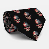 Stropdas van de patriottische schedel (Opgerold)