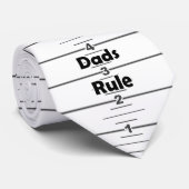 Stropdas van de regelaar - "Dads Rule" (Opgerold)