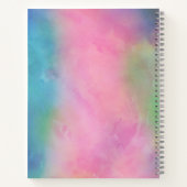  Stropdas van de Regenboog van de Pastel-Dye Water Notitieboek (Achterkant)