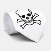 Stropdas van de schedel en de botten (Opgerold)