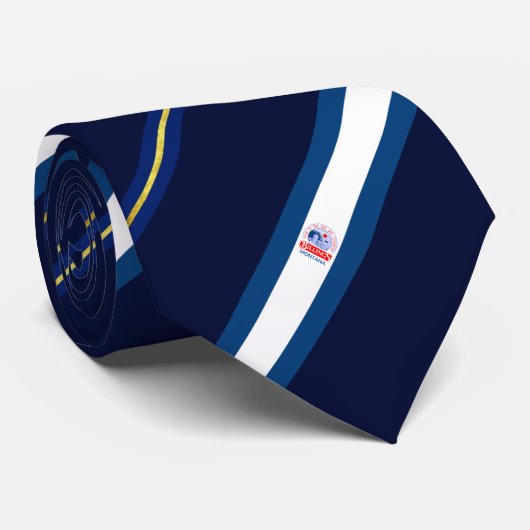 Stropdas van de stadsvlag Billings (Montana) (Opgerold)