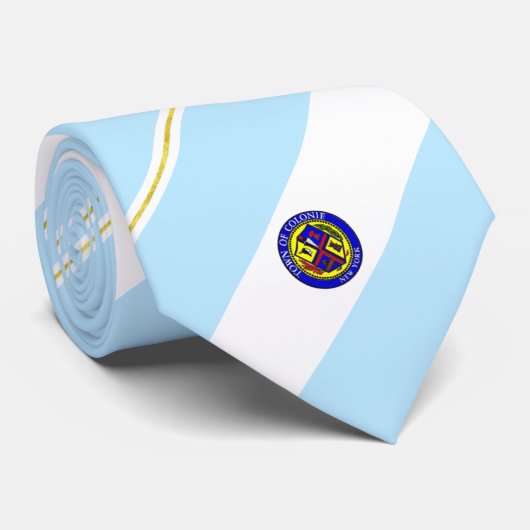 Stropdas van de stadsvlag van Colonie (New York) (Opgerold)