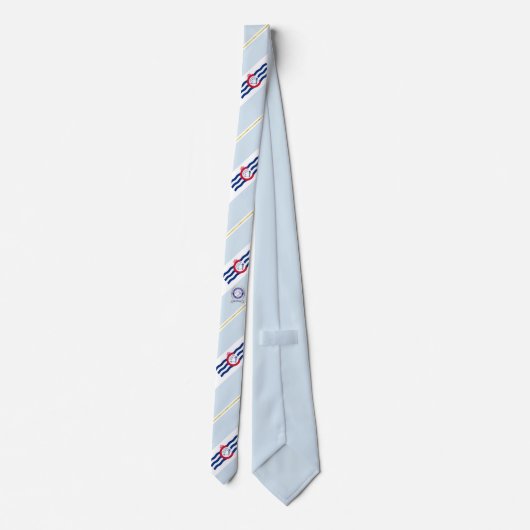 Stropdas van de vlag van Cincinnati strees (Achterkant)