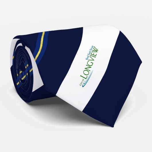 Stropdas van de vlag van Longview (Texas) (Opgerold)
