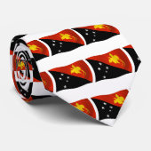 Stropdas van de vlag van Papoea-Nieuw-Guinea (Opgerold)