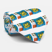 Stropdas van de vlag van Saint-Pierre en Miquelon (Opgerold)