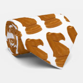 stropdas van de witte knight schaak (Opgerold)