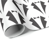 Stropdas van de Zwarte Bow en Tuxedo Groomsmen Wed Cadeaupapier (Rol Hoek)