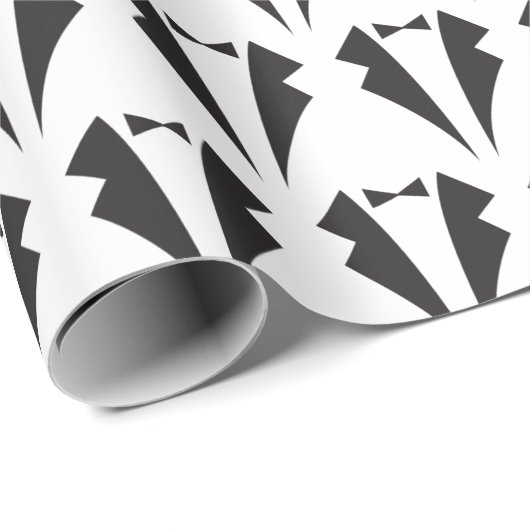 Stropdas van de Zwarte Bow en Tuxedo Groomsmen Wed Cadeaupapier (Rol Hoek)