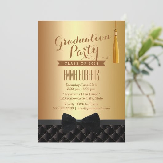 Stropdas van de zwarte doos van de GraduPartij Mod Kaart (Staand voorkant)