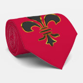 Stropdas van de zwarte en de goudvlinder (Opgerold)