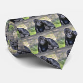 Stropdas van de zwarte spinaap (Opgerold)