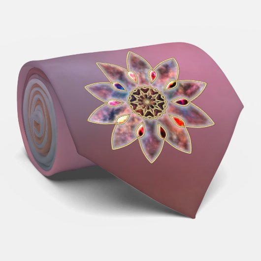 Stropdas van gemarmerde sterrenstelsels (Opgerold)