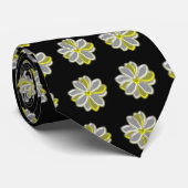 Stropdas van Ggloed Daisy Flowers (Opgerold)