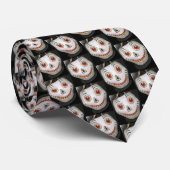 Stropdas van Ghosted Skull Halloween (Opgerold)