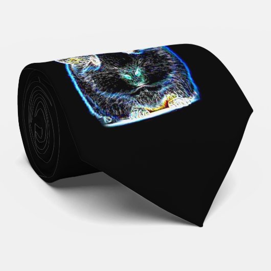 stropdas van glanzend cavia (Opgerold)