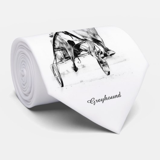 Stropdas van Greyhound Trotter Horse (Opgerold)