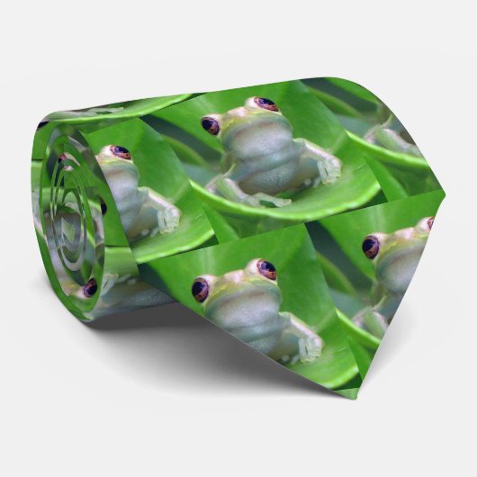 Stropdas van groene boomkikker (Opgerold)