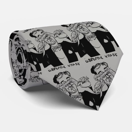 Stropdas van het Armeense Gezegde (Opgerold)