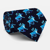 Stropdas van het blauwe Caribische gebied (rendier (Opgerold)