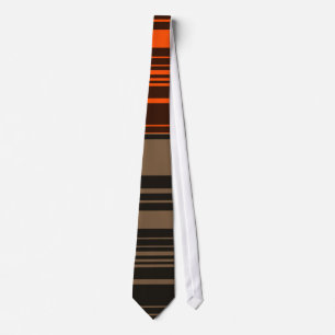Stropdas van het bruine Oranje grijze strips