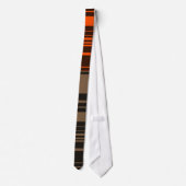 Stropdas van het bruine Oranje grijze strips (Achterkant)