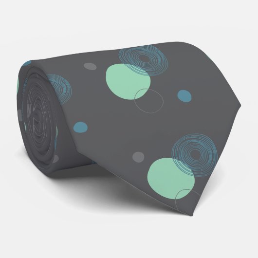 Stropdas van het cirkelpatroon (Opgerold)