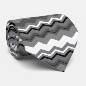 stropdas van het coole zwarte, grijze en witte zig (Opgerold)
