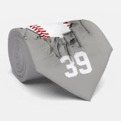 Stropdas van het donkere/gepersonaliseerde basebal (Opgerold)