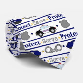 Stropdas van het patroon van de politie (Opgerold)