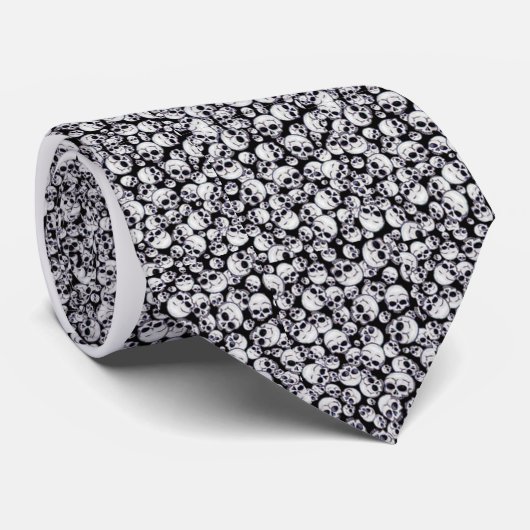 Stropdas van het schedelpatroon (Opgerold)