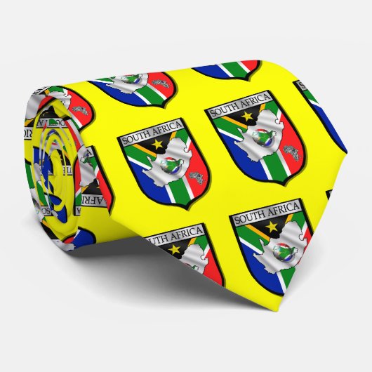 Stropdas van het Soccer flag shield emblem van Zui (Opgerold)