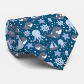 stropdas van het strandpatroon van afgekoelde zeee (Opgerold)