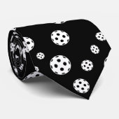 Stropdas van het zwarte en witte pekelsportpatroon (Opgerold)