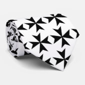 Stropdas van het zwarte Maltese kruis (Opgerold)