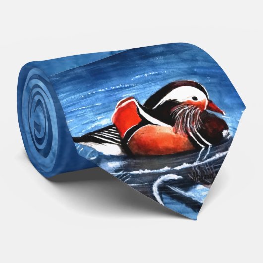 Stropdas van hout Duck (Opgerold)