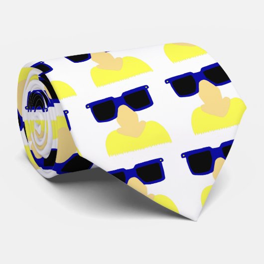 Stropdas van Incognito Mustache & Glasses (Opgerold)