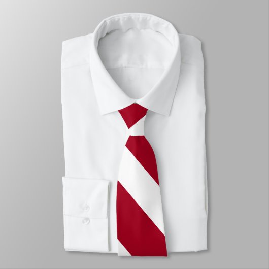 Stropdas van Kardinaal en White University Stripe (Gebonden)