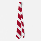 Stropdas van Kardinaal en White University Stripe (Voorkant)