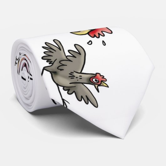 Stropdas van kippen (Opgerold)