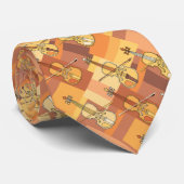 Stropdas van kleurrijke Violins (Opgerold)