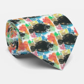Stropdas van kleurrijke vis (Opgerold)