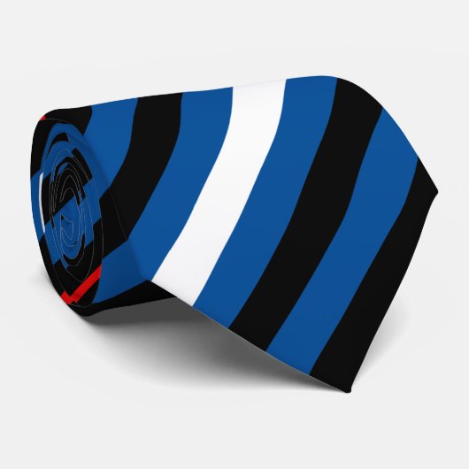 Stropdas van lederen vlag (Opgerold)