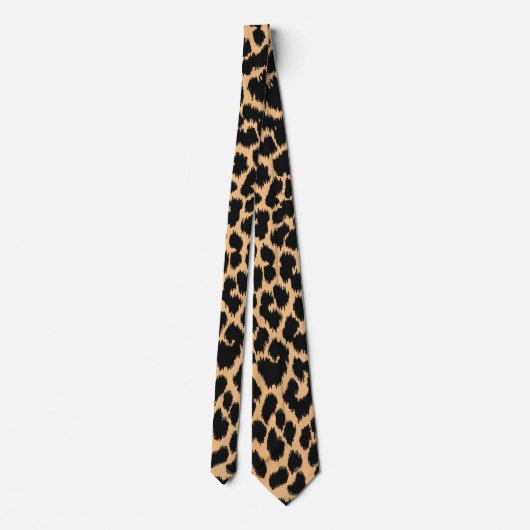 Stropdas van Leopard Pattern Animal Print (Achterkant)