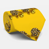 Stropdas van luipaard (goud) (Opgerold)