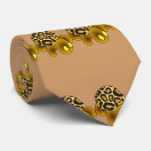 Stropdas van luipschildpad (bruin) (Opgerold)
