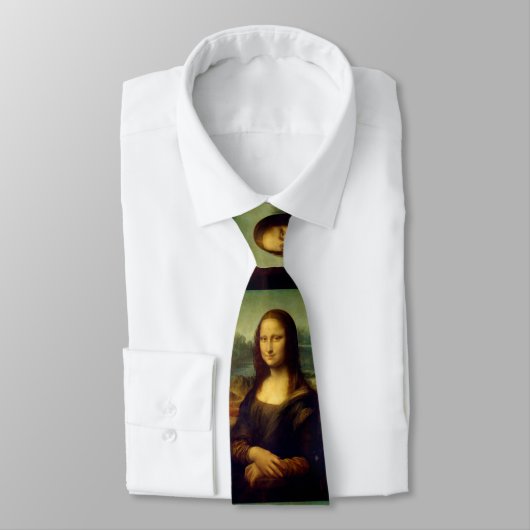 Stropdas van mannen met gerookte mona Lisa Print (Gebonden)